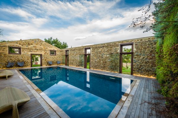 Pool in a farmstead